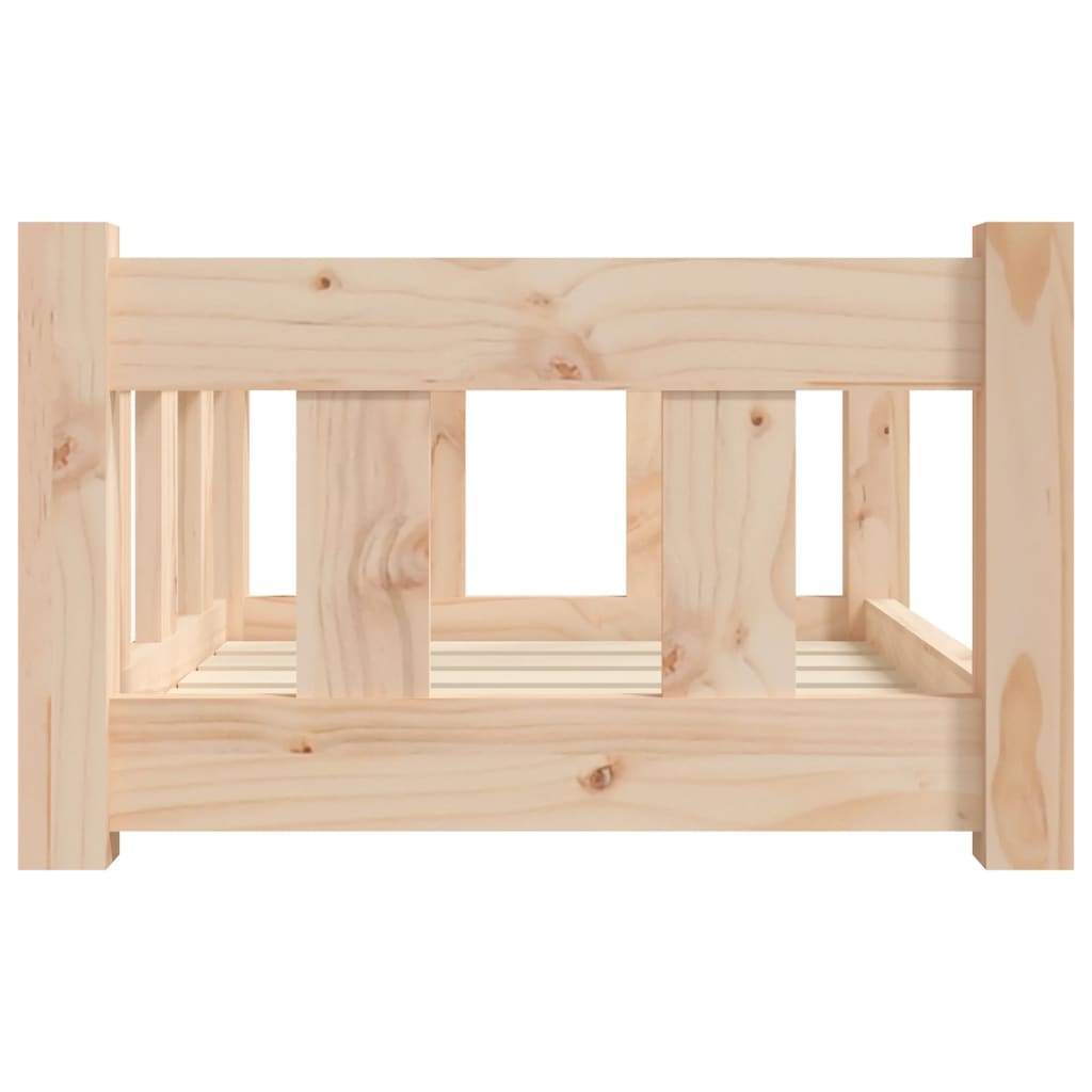 vidaXL Dog Bed 21.9"x17.9"x11" Solid Wood Pine