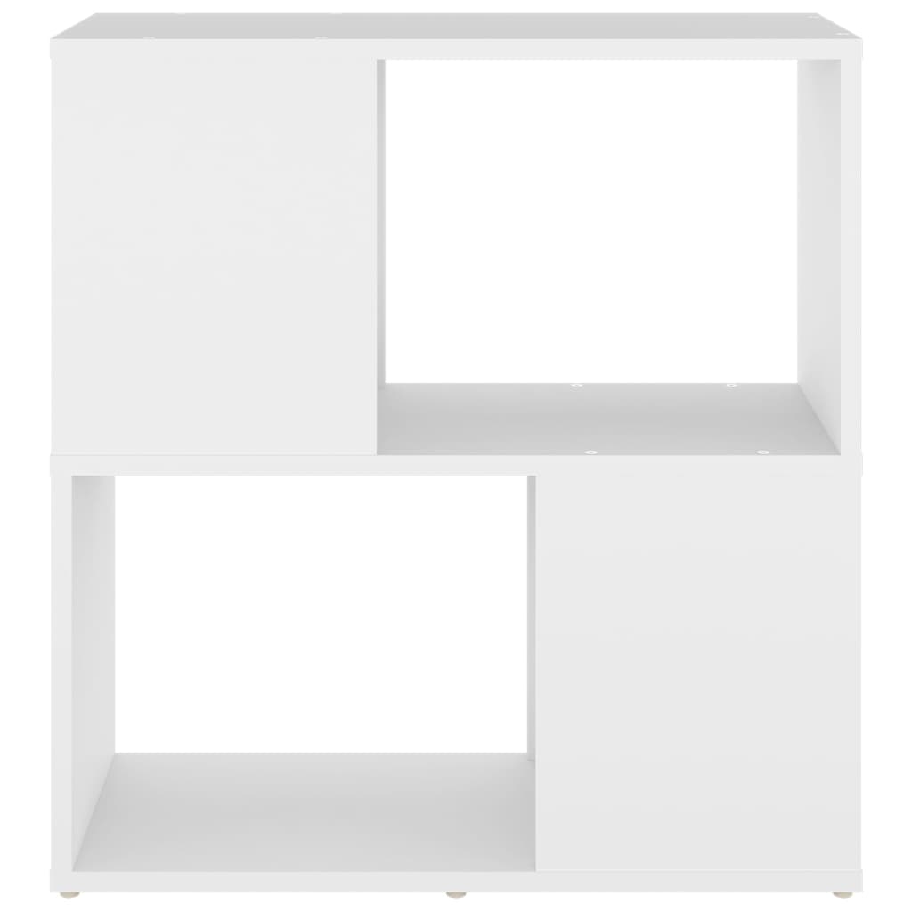 vidaXL Book Cabinet White 23.6"x9.4"x24.8" Engineered Wood