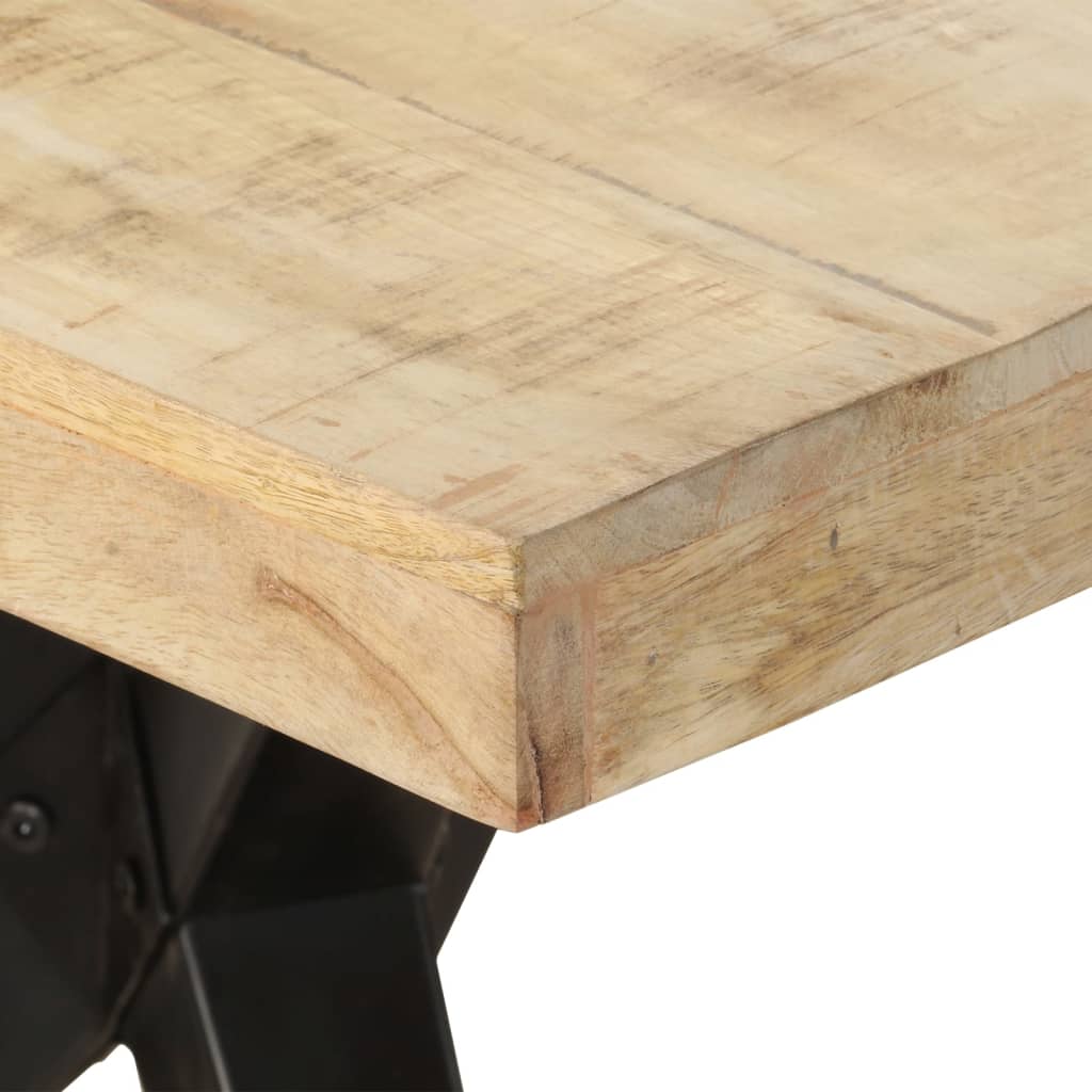 vidaXL Dining Table 78.7"x35.4"x29.9" Rough Mango Wood