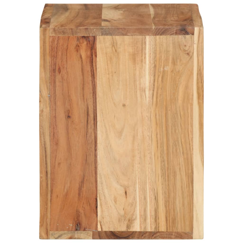vidaXL Stool 15.7"x11.8"x15.7" Solid Wood Acacia