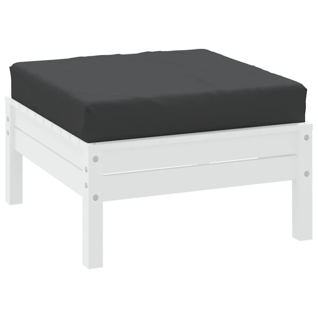 vidaXL Floor Pallet Cushion 23.6"x23.6"x2.4" Black Fabric