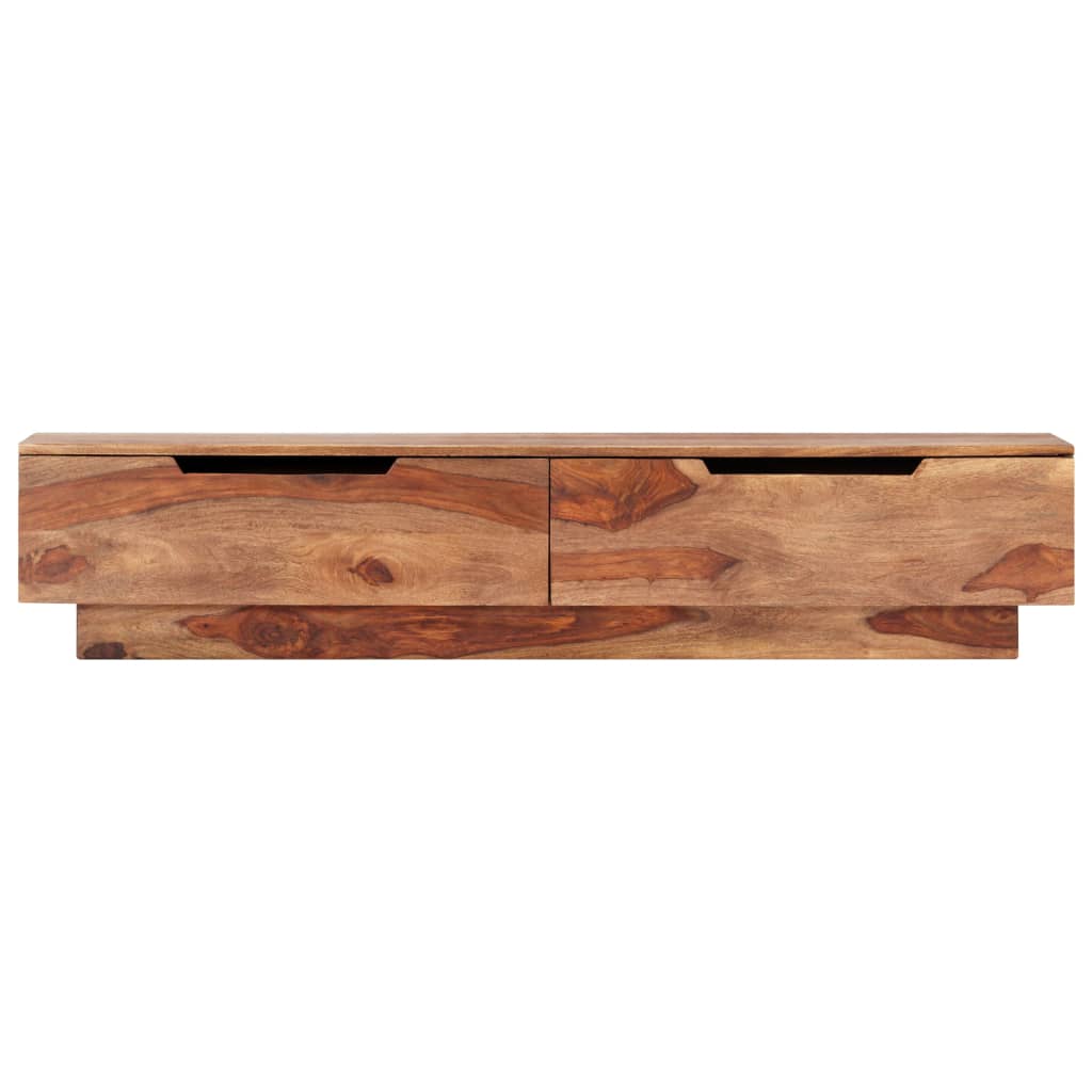 vidaXL TV Cabinet 57"x11.8"x11.8" Solid Sheesham Wood
