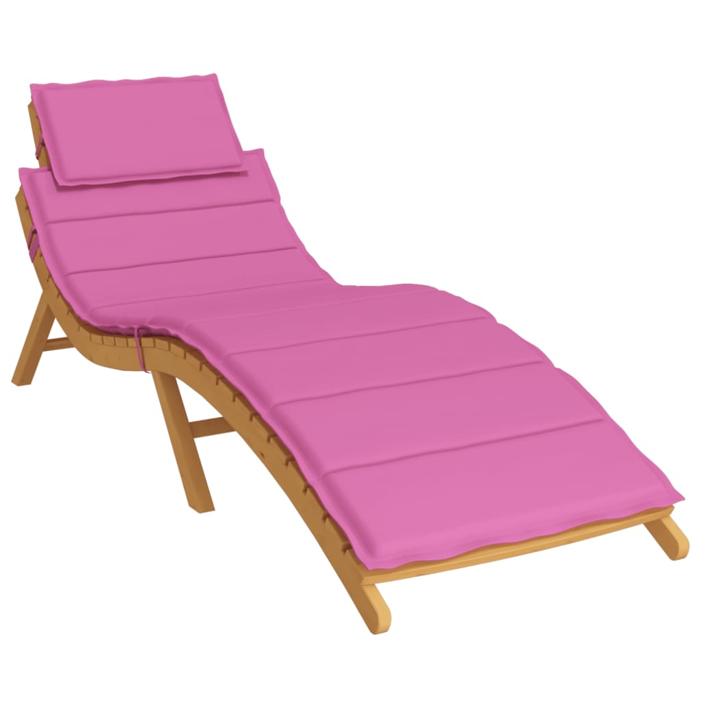 vidaXL Sun Lounger Cushion Pink Oxford Fabric