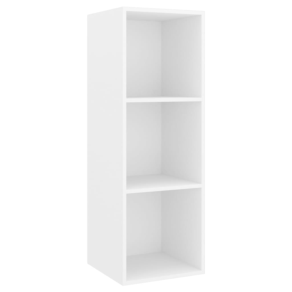 vidaXL 3 Piece TV Cabinet Set White Chipboard