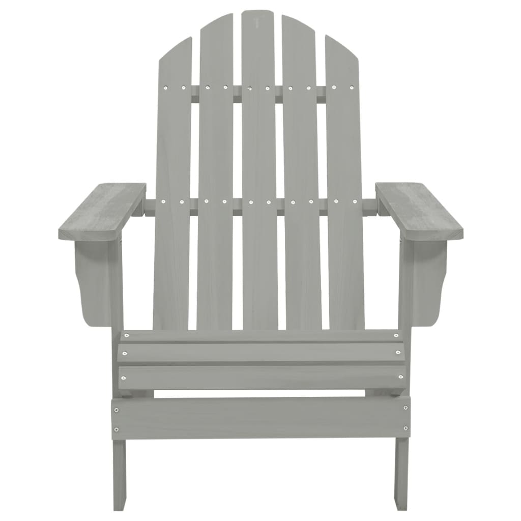 vidaXL Patio Chair Wood Gray