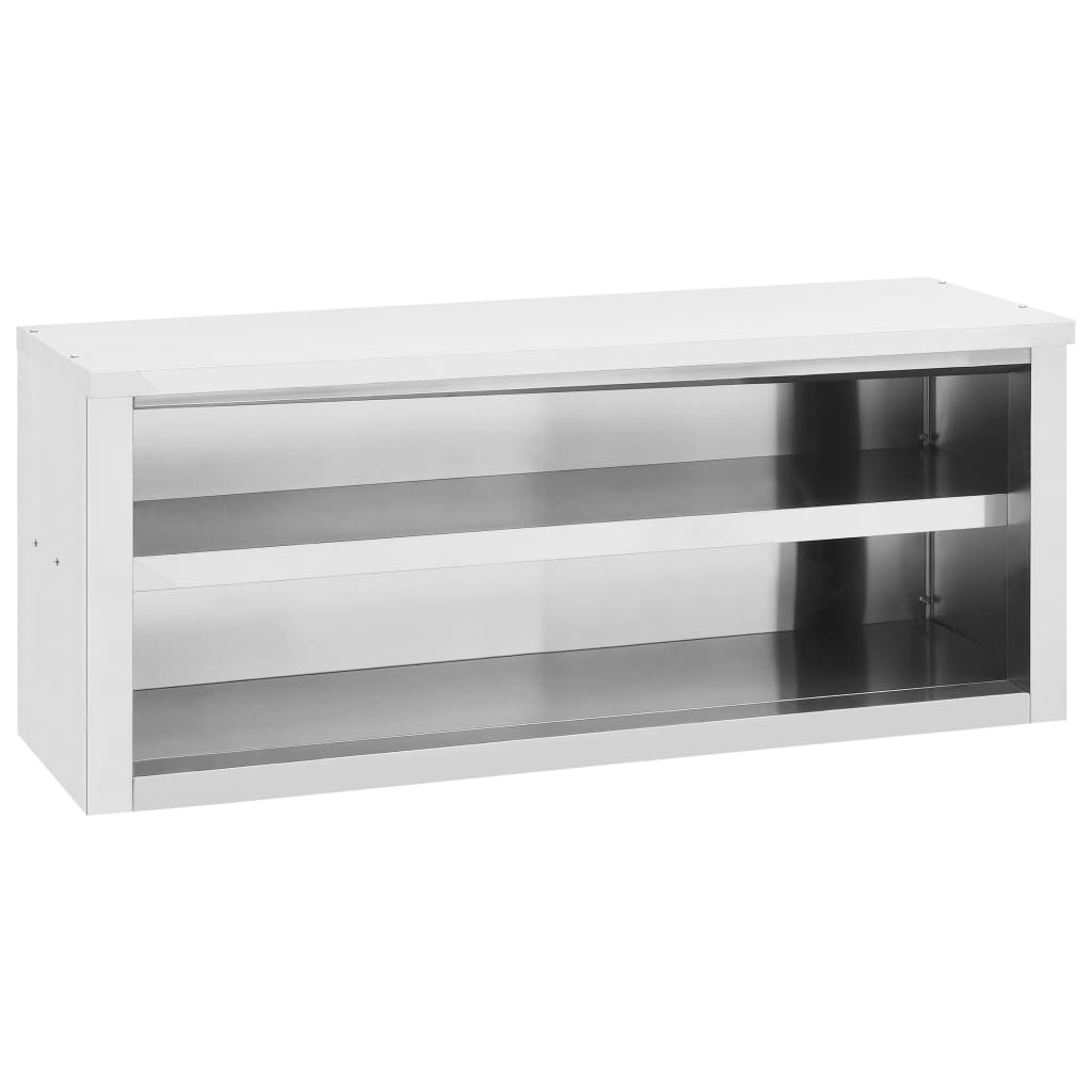 vidaXL Kitchen Wall Cabinet 47.2"x15.7"x19.7" Stainless Steel