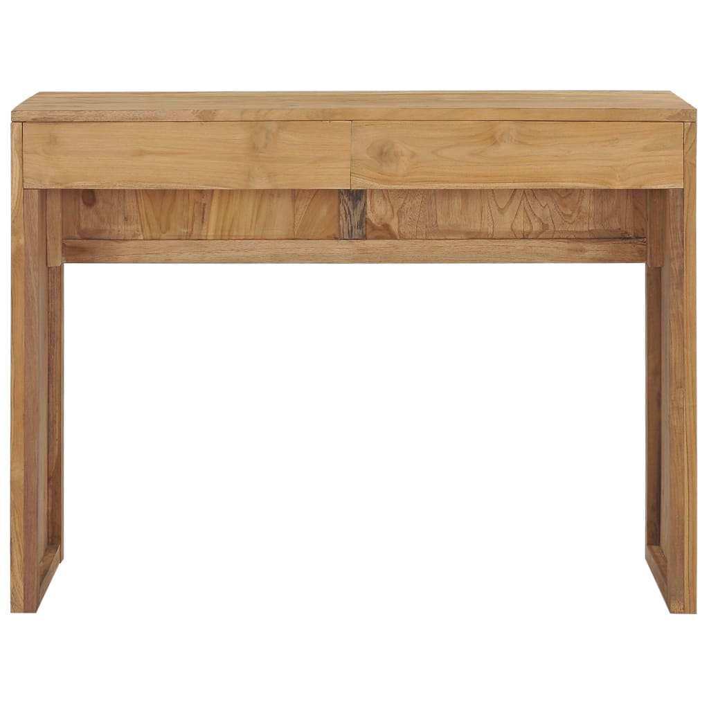 vidaXL Console Table 39.4"x13.8"x29.5" Solid Teak Wood
