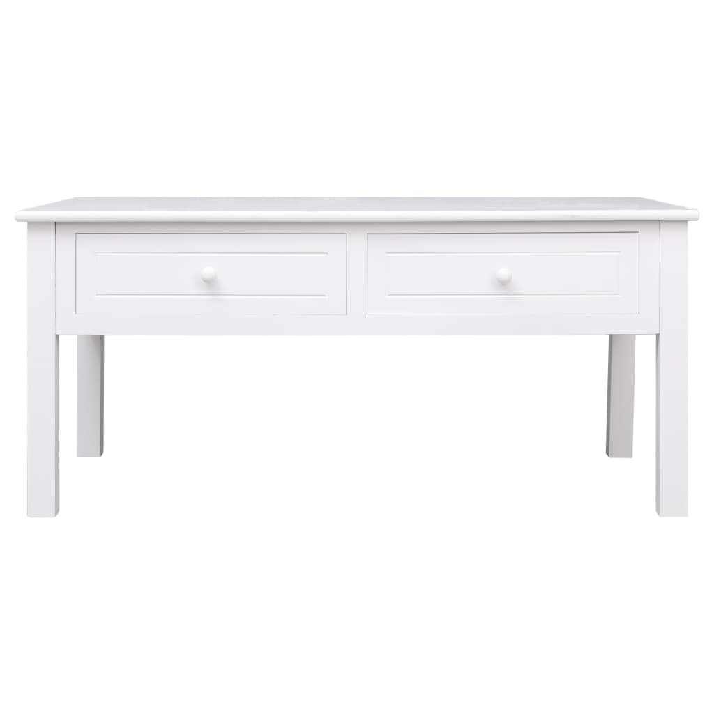 vidaXL Coffee Table White 39.4"x19.7"x17.7" Wood
