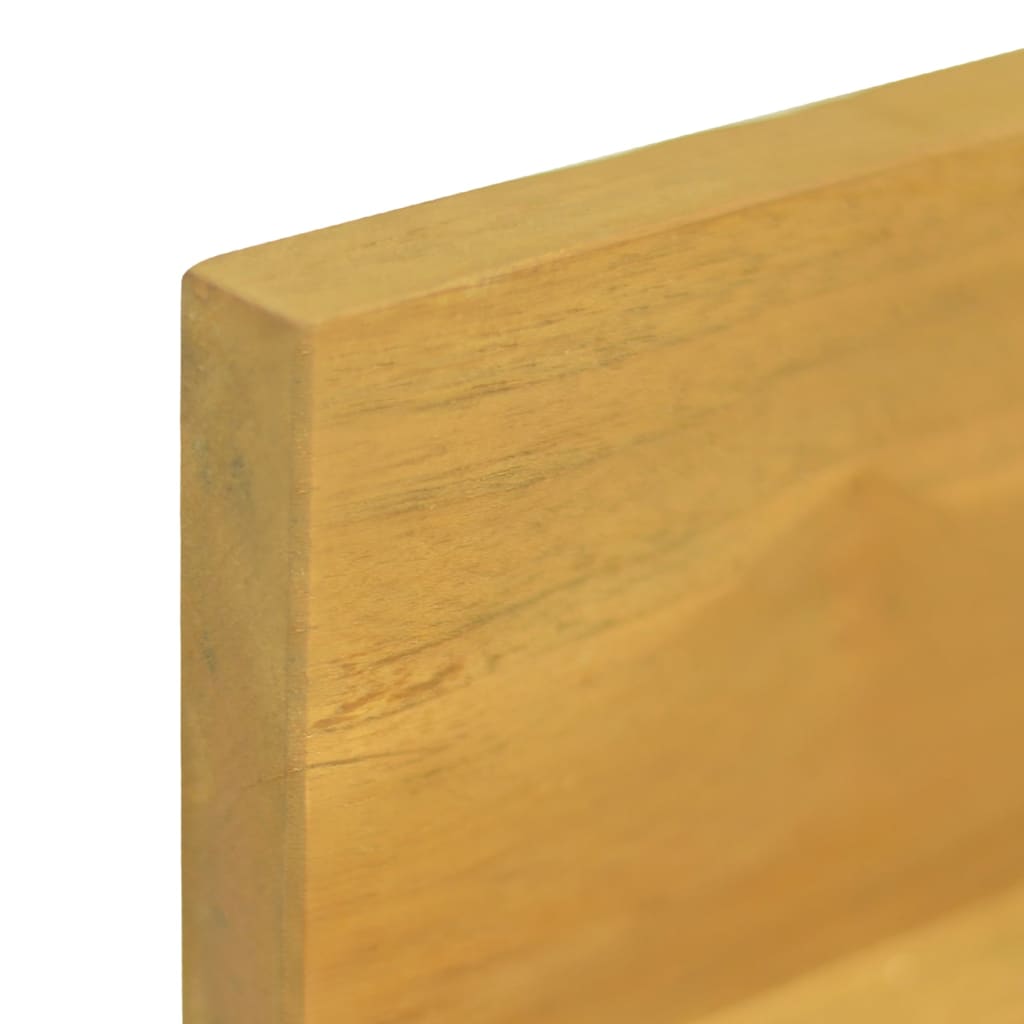 vidaXL Wall Shelves 2 pcs 43.3"x3.9"x3.9" Solid Wood Teak