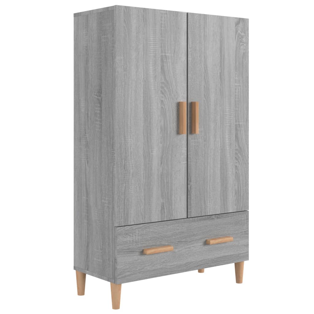 vidaXL Highboard Gray Sonoma 27.6"x12.2"x45.3" Engineered Wood