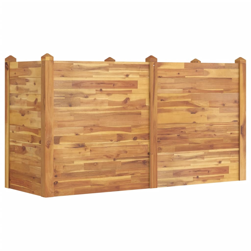 vidaXL Garden Raised Bed 63"x23.6"x33.1" Solid Wood Acacia