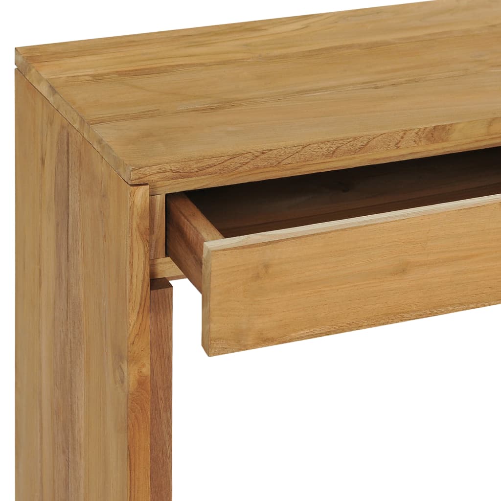 vidaXL Console Table 39.4"x13.8"x29.5" Solid Teak Wood