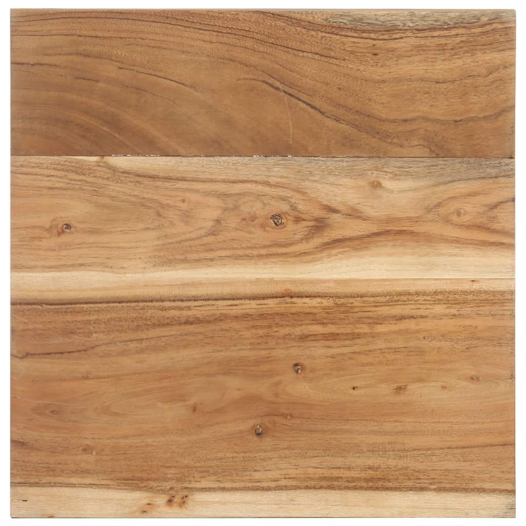 vidaXL Side Table 15.7"x15.7"x13.8" Solid Acacia Wood