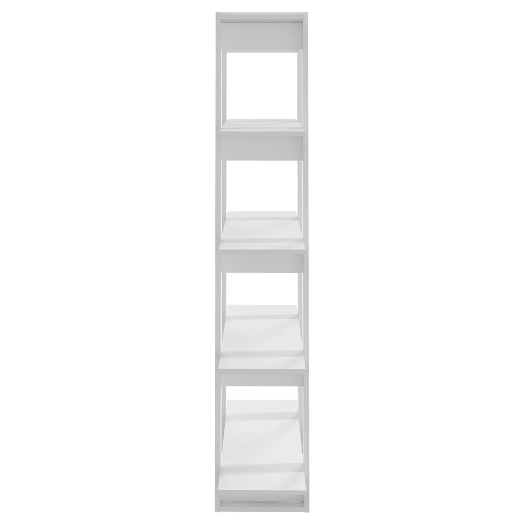 vidaXL Book Cabinet/Room Divider White 39.4"x11.8"x63"