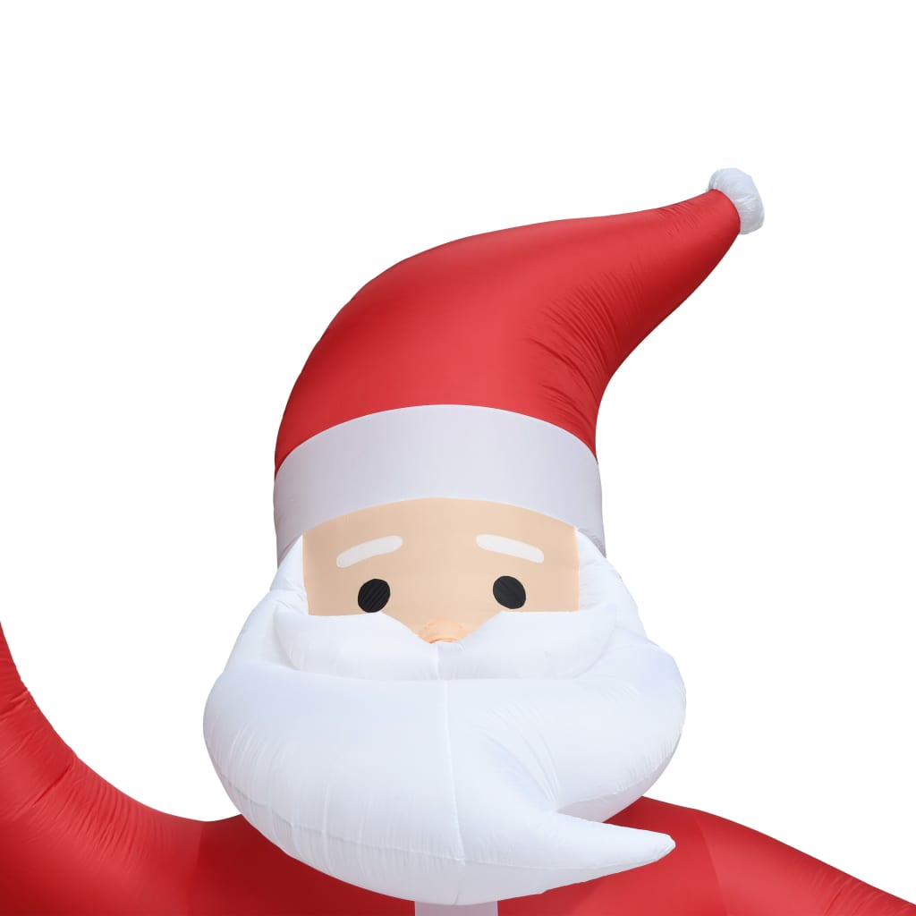 vidaXL Christmas Inflatable Santa Claus LED IP44 236.2" XXL