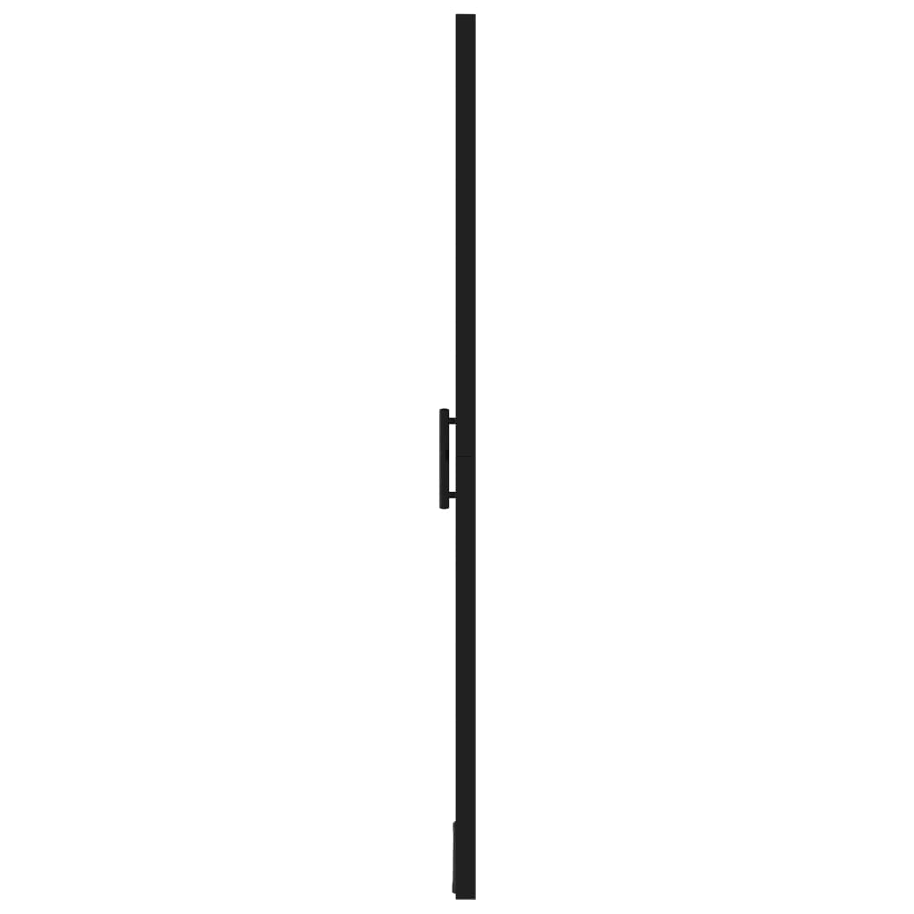 vidaXL Shower Doors Tempered Glass 39.4"x70.1" Black