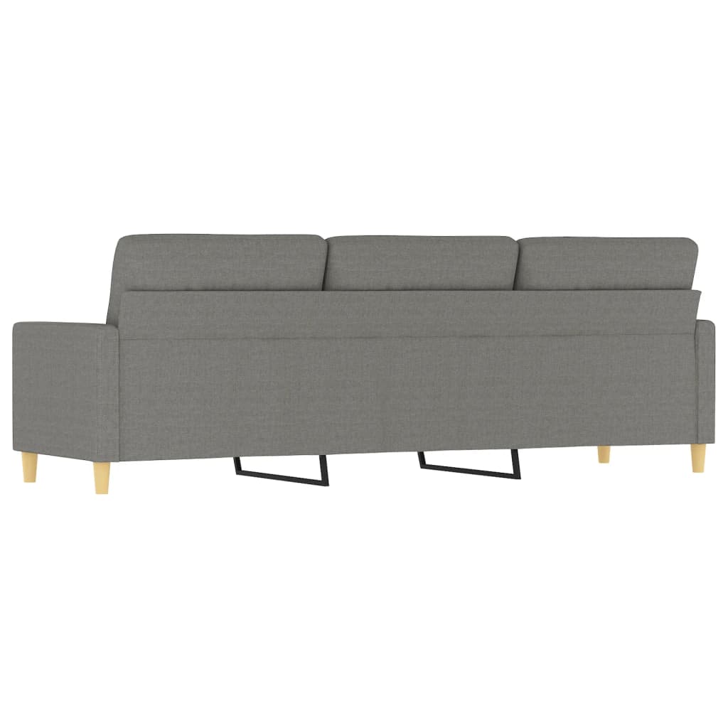 vidaXL 3-Seater Sofa Dark Gray 82.7" Fabric