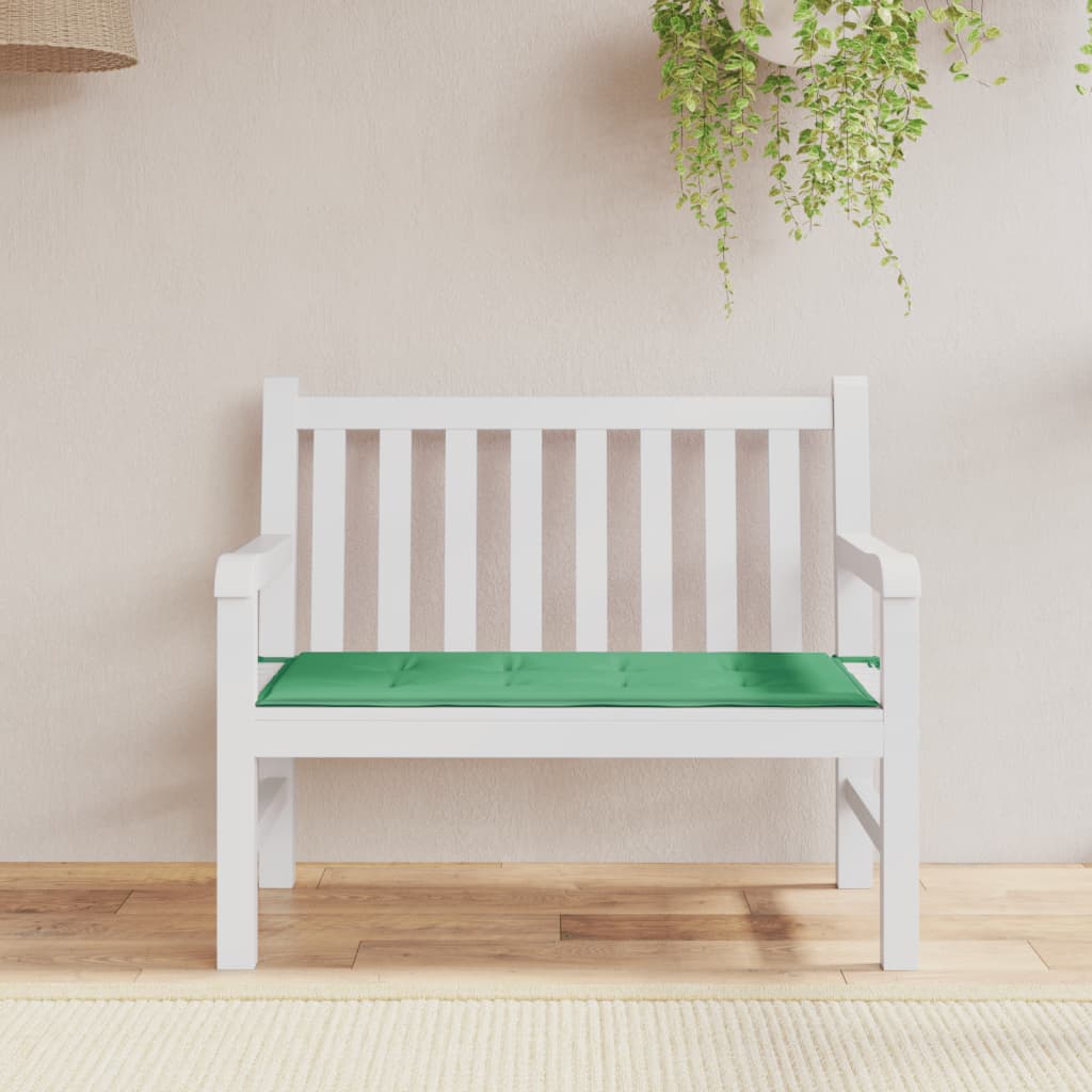 vidaXL Garden Bench Cushion Green 39.4"x19.7"x1.2" Oxford Fabric