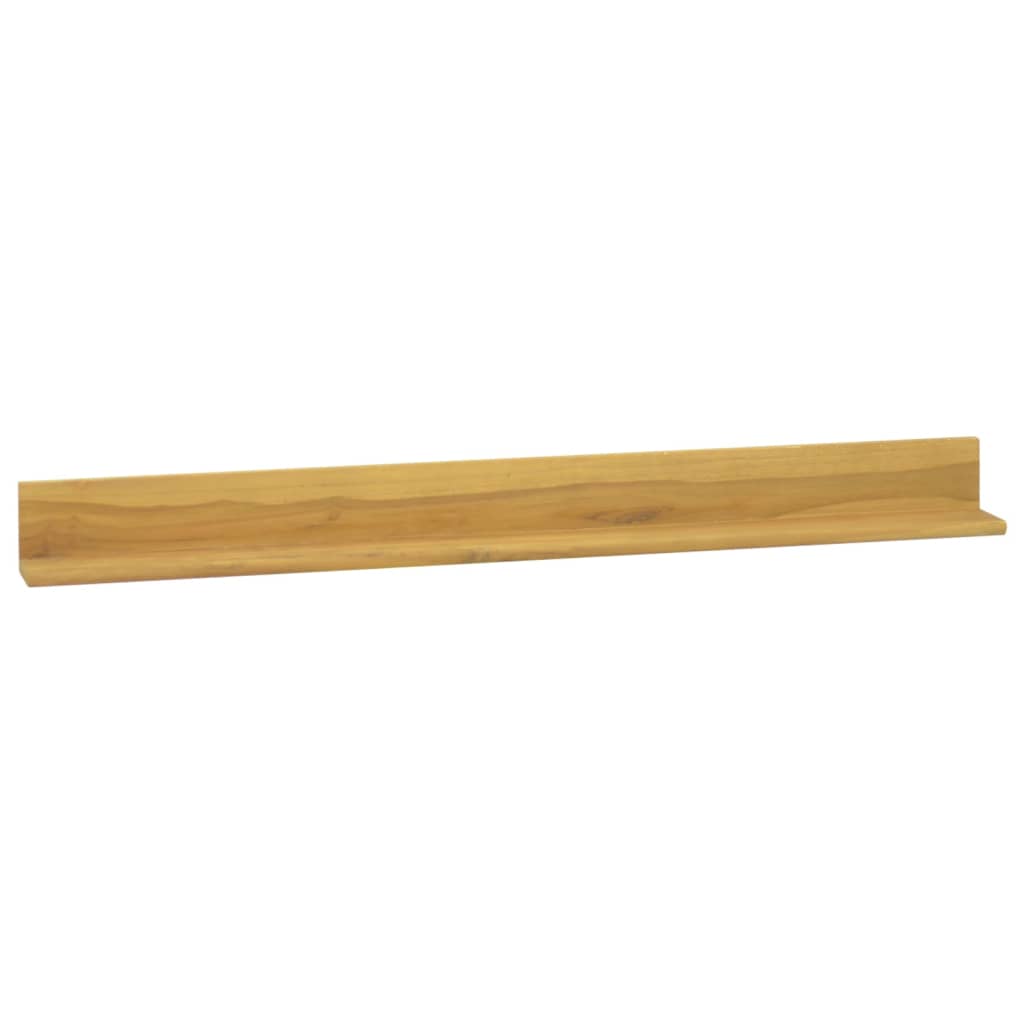 vidaXL Wall Shelves 2 pcs 43.3"x3.9"x3.9" Solid Wood Teak