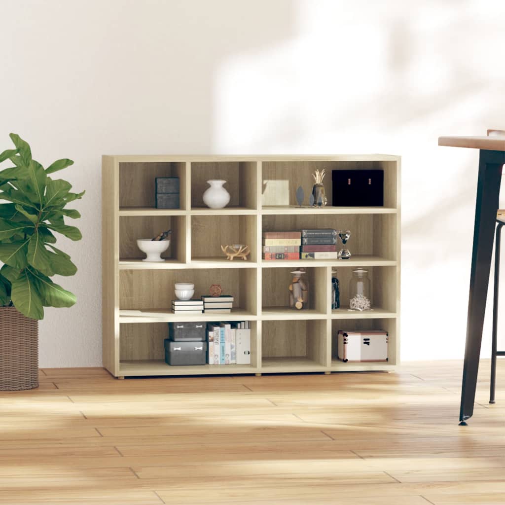 vidaXL Side Cabinet Sonoma Oak 38.2"x12.6"x28.3" Engineered Wood