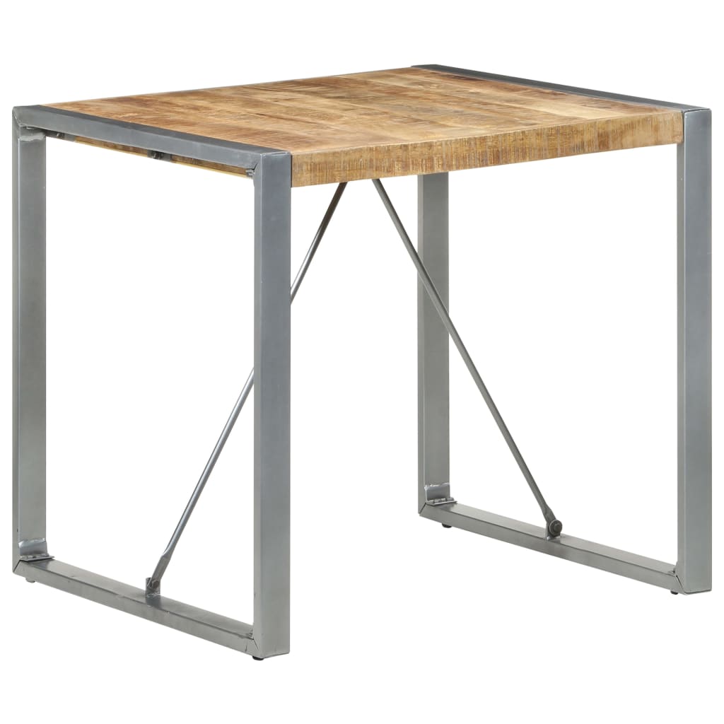 vidaXL Dining Table 31.5"x31.5"x29.5" Rough Mango Wood