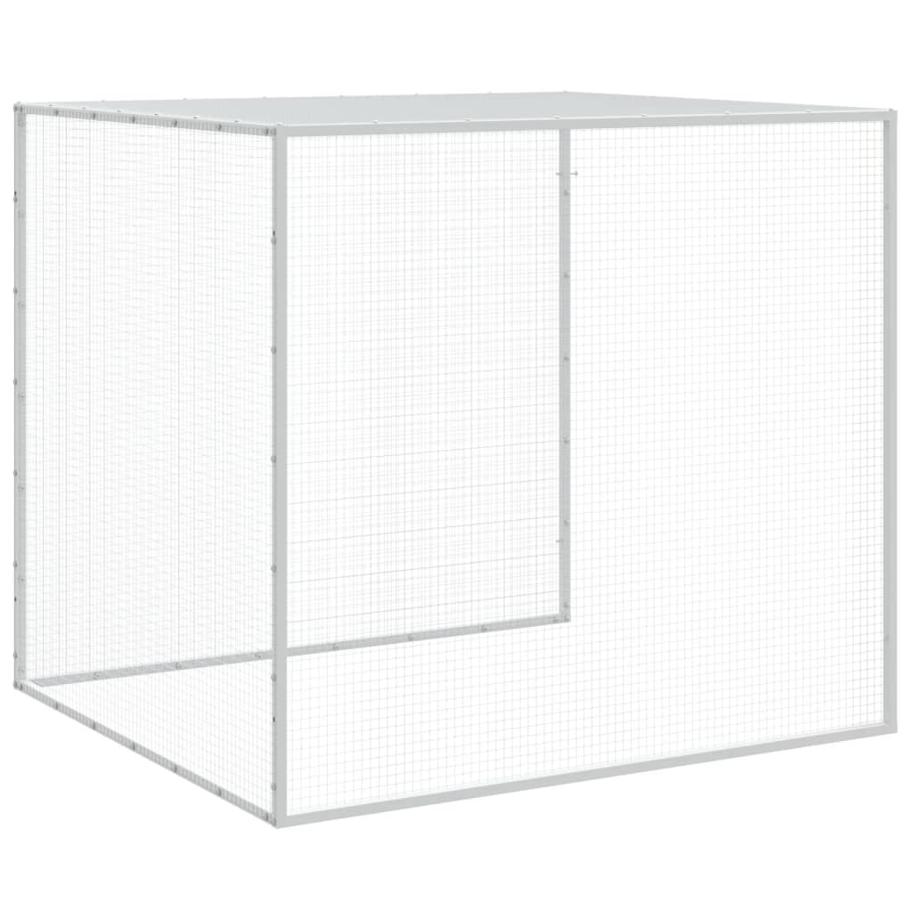 vidaXL Chicken Cage with Roof Anthracite 158.7"x38.6"x35.4" Galvanized Steel