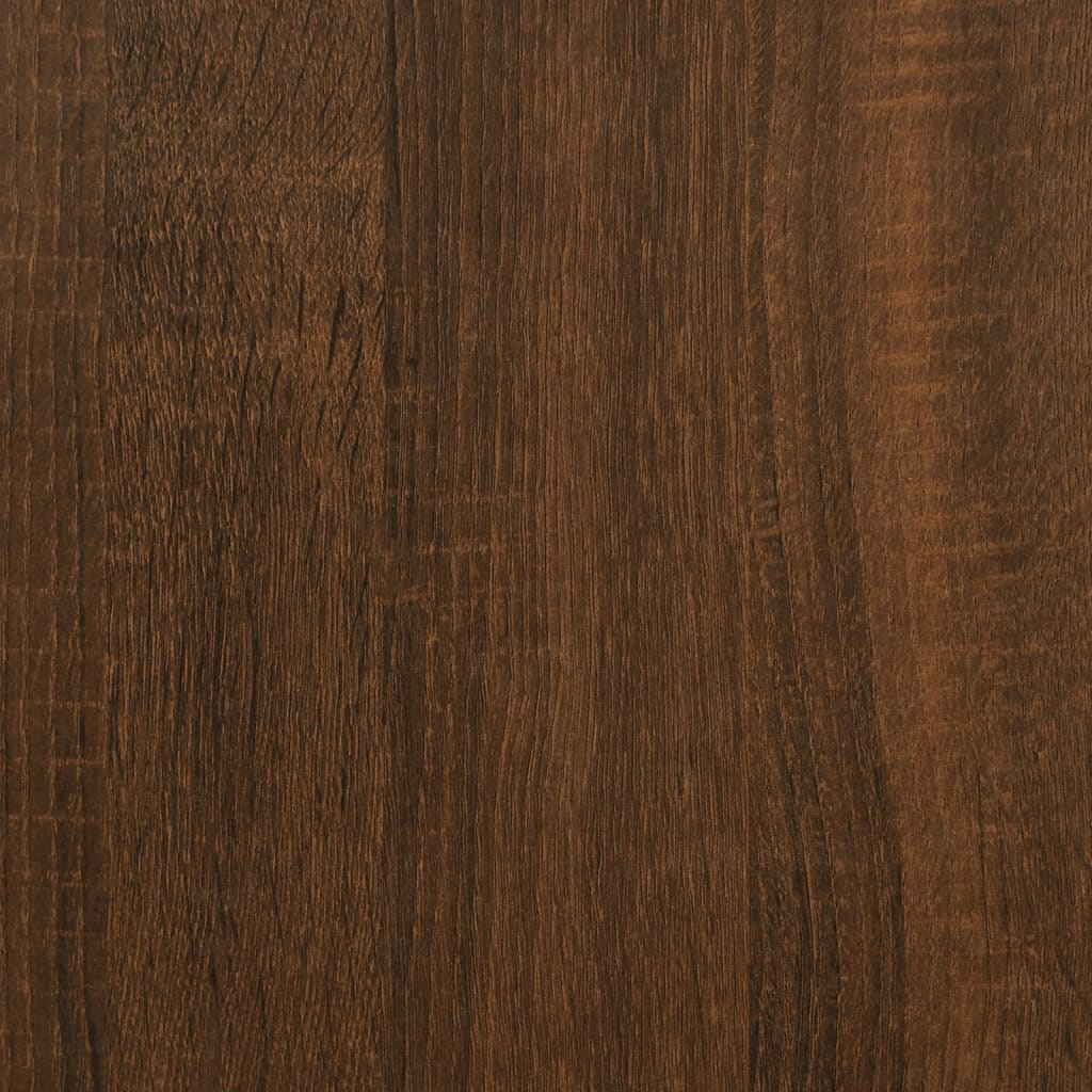 vidaXL Coffee Table Brown Oak 26.8"x26.8"x15.7" Engineered Wood
