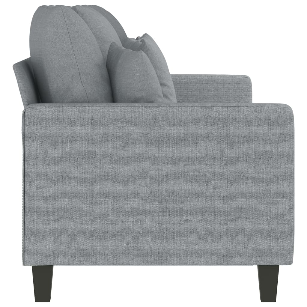 vidaXL 3-Seater Sofa Light Gray 70.9" Fabric