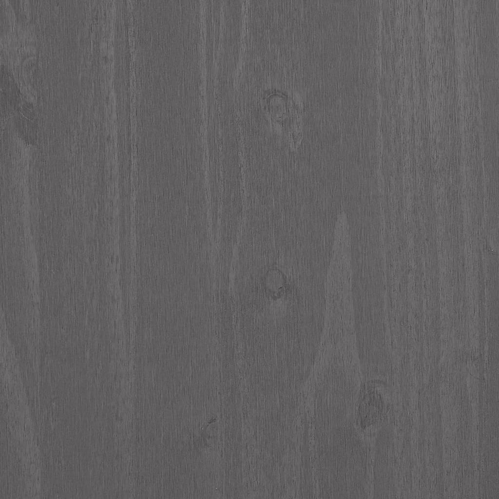 vidaXL Sideboard HAMAR Light Gray 35.4"x15.7"x31.5" Solid Pinewood