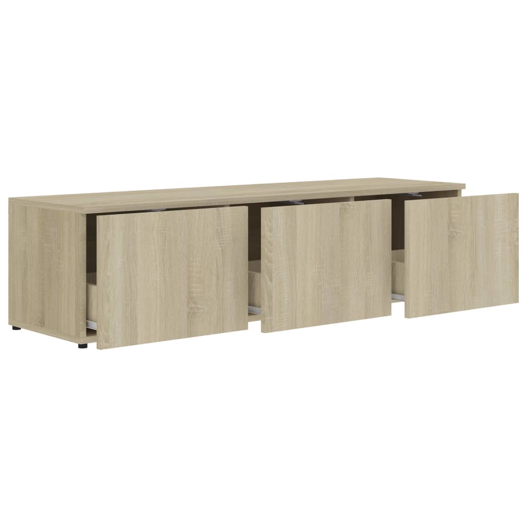 vidaXL TV Cabinet Sonoma Oak 47.2"x13.4"x11.8" Engineered Wood