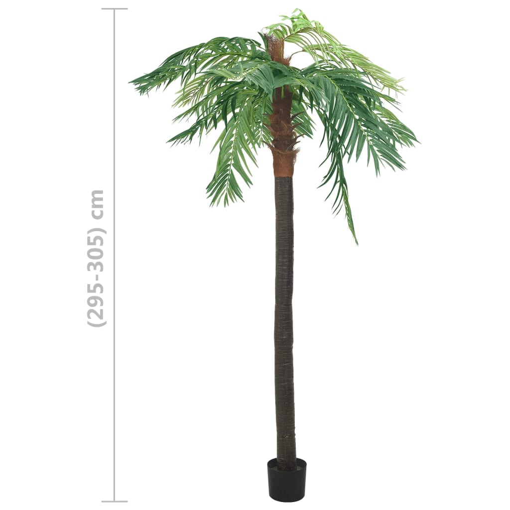 vidaXL Artificial Phoenix Palm with Pot 120.1" Green