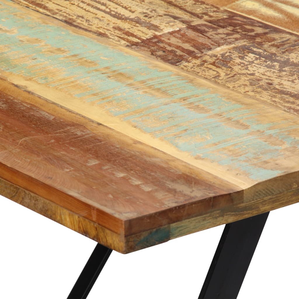 vidaXL Dining Table 70.9"x35.4"x29.9" Solid Reclaimed Wood