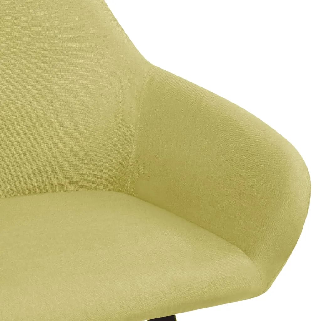 vidaXL Dining Chairs 2 pcs Green Fabric