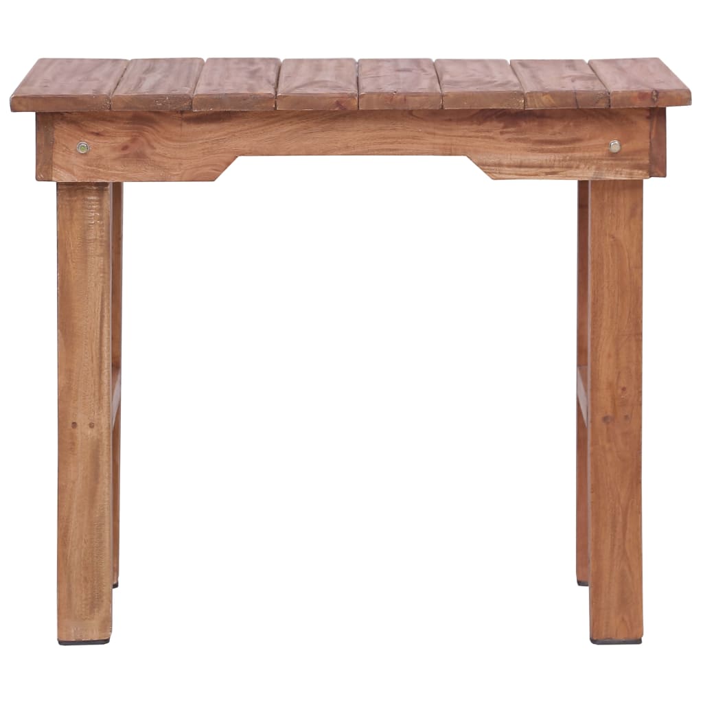vidaXL End Table 27.6"x13.8"x23.6" Solid Wood Mahogany