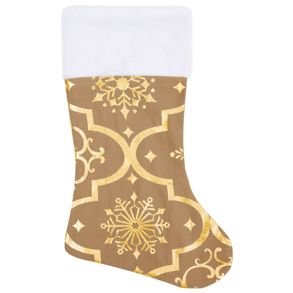 vidaXL Luxury Christmas Tree Skirt with Sock Yellow 59.1" Fabric
