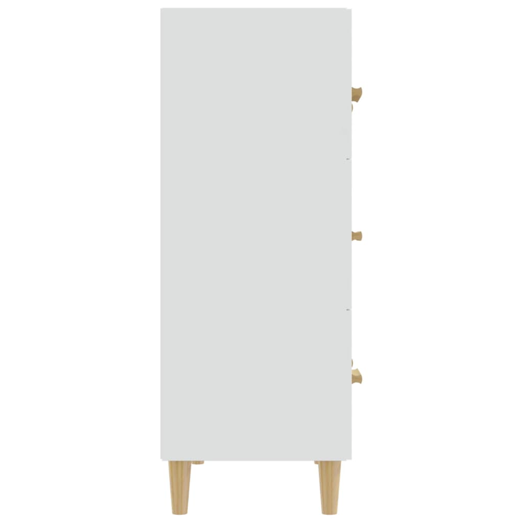 vidaXL Sideboard White 27.6"x13.4"x35.4" Engineered Wood