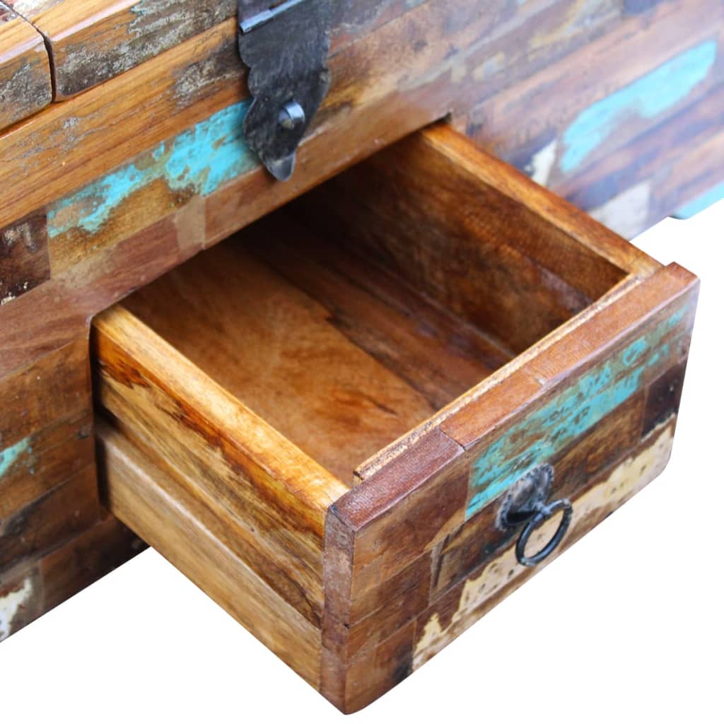 vidaXL Coffee Table Box Chest Solid Reclaimed Wood 31.5"x15.7"x13.8"