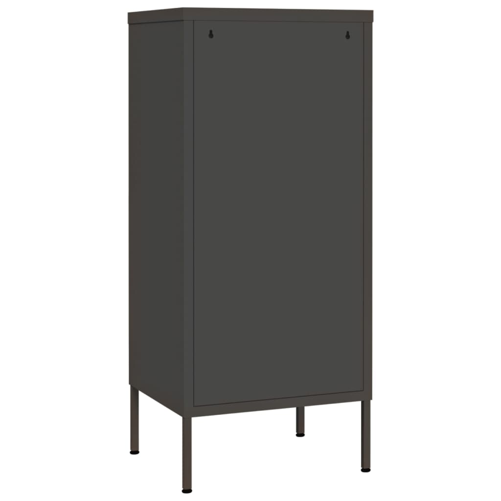 vidaXL Storage Cabinet Anthracite 16.7"x13.8"x40" Steel