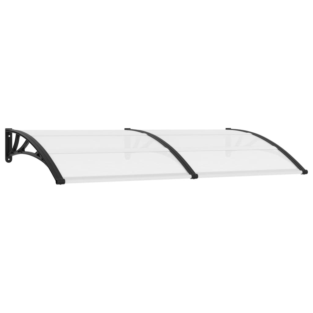 vidaXL Door Canopy Black 78.7"x39.4" PC