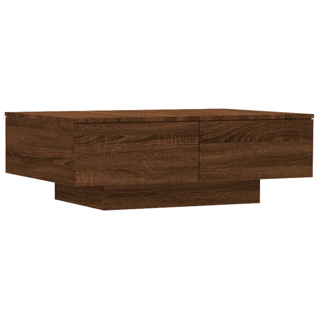 vidaXL Coffee Table Brown Oak 35.4"x23.6"x12.2" Engineered Wood