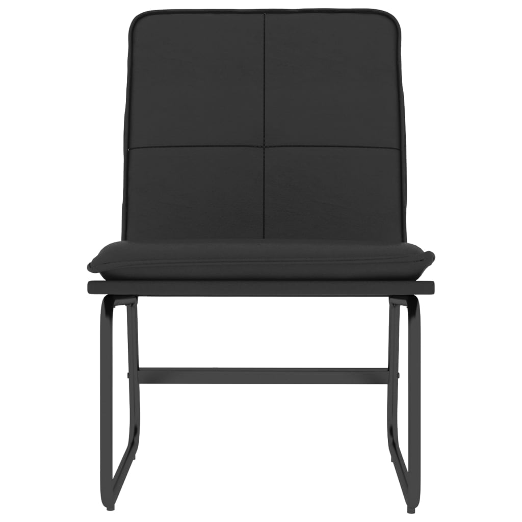 vidaXL Lounge Chair Black 21.3"x29.5"x29.9" Faux Leather