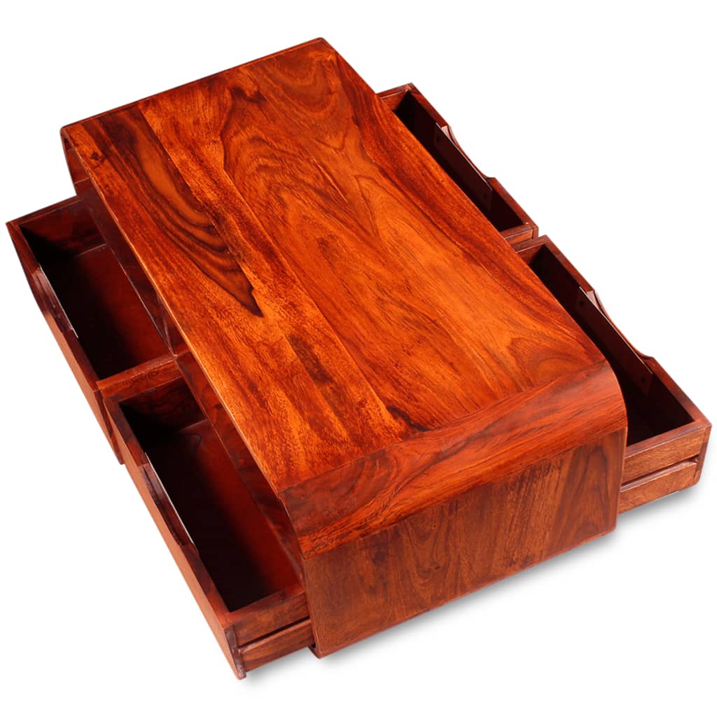 vidaXL Coffee Table Solid Sheesham Wood 35.4"x15.7"x13.8"