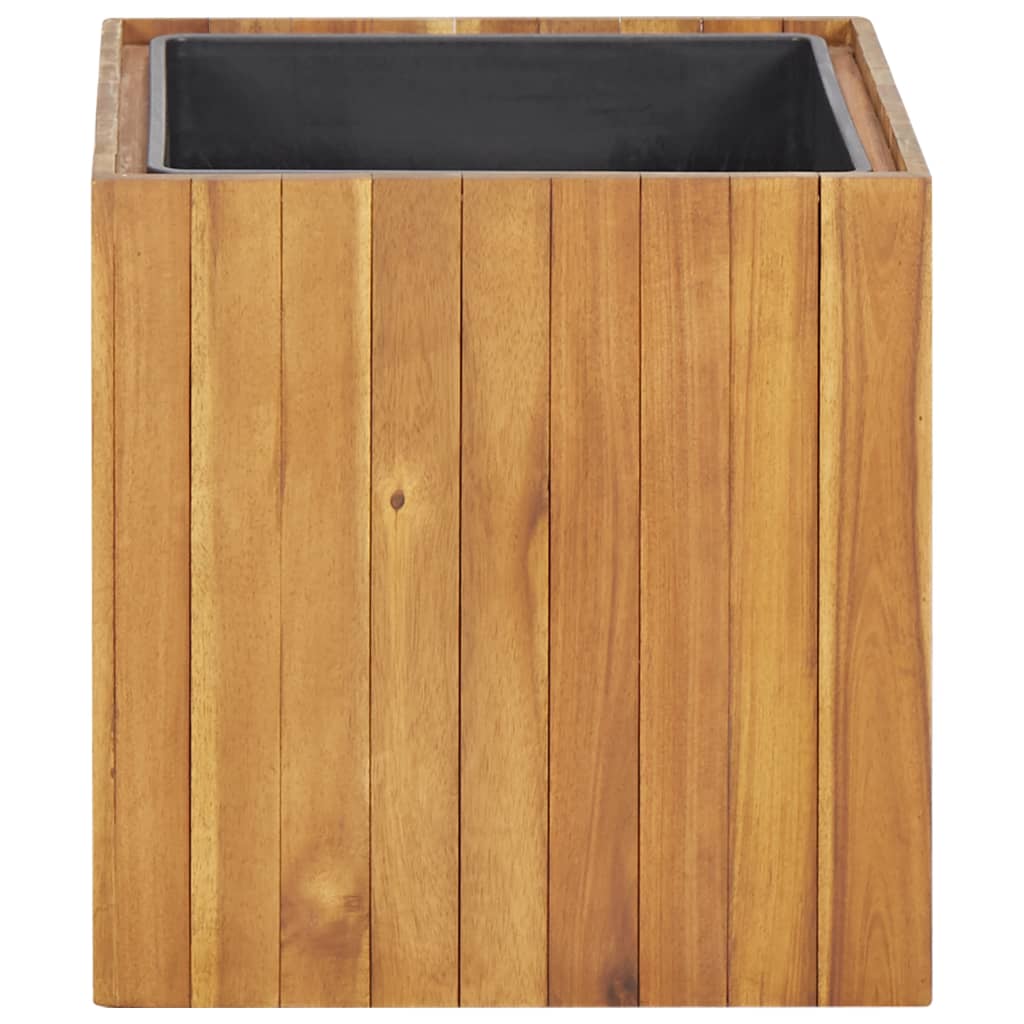 vidaXL Garden Raised Bed Pot 17.1"x17.1"x17.3" Solid Acacia Wood