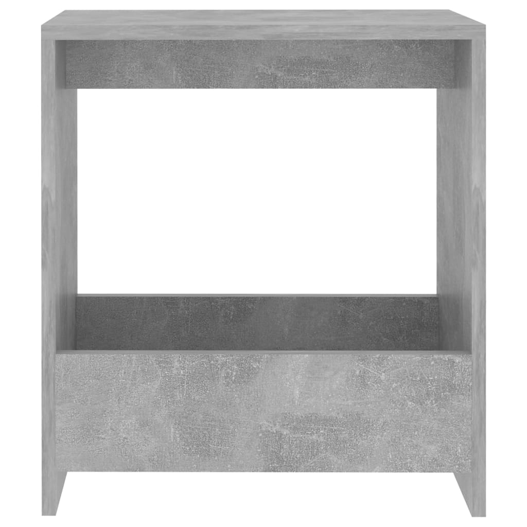 vidaXL Side Table Concrete Gray 19.7"x10.2"x19.7" Engineered Wood