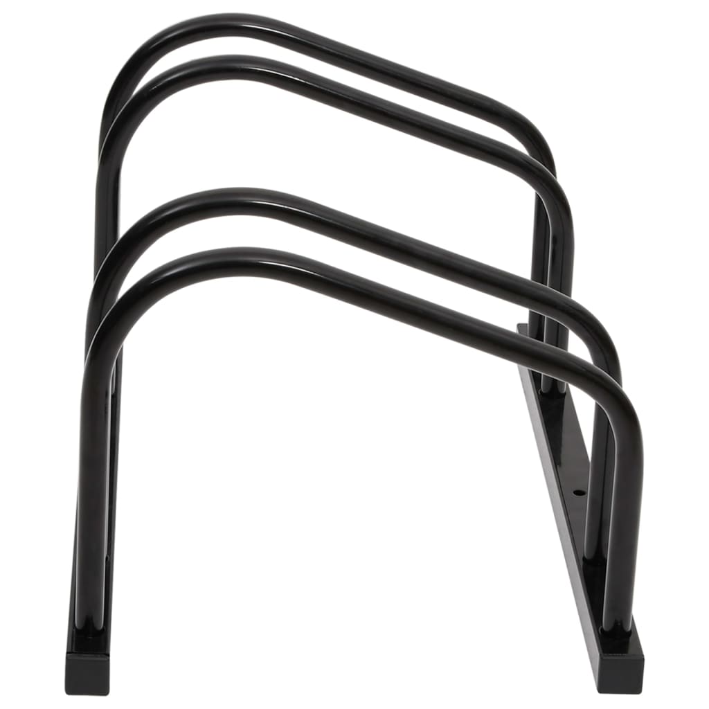 vidaXL Bike Rack for 2 Bikes Black Steel