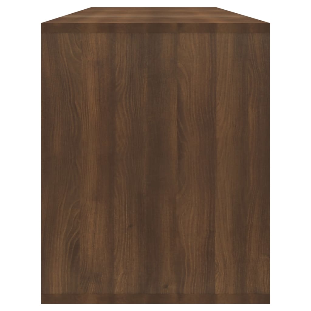 vidaXL TV Stand Brown Oak 51.2"x13.8"x19.7" Engineered Wood