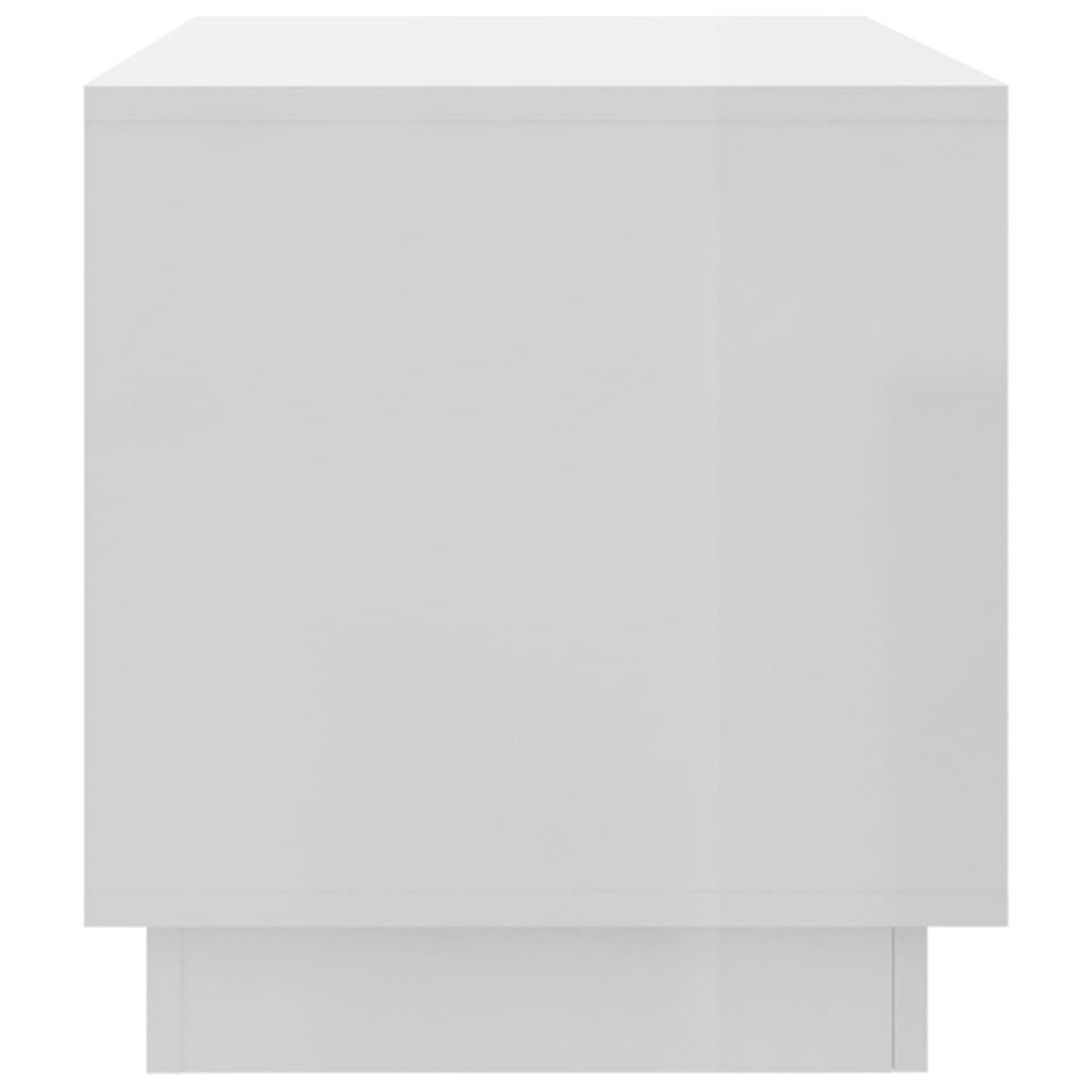 vidaXL TV Stand High Gloss White 40.2"x16.1"x17.3" Engineered Wood