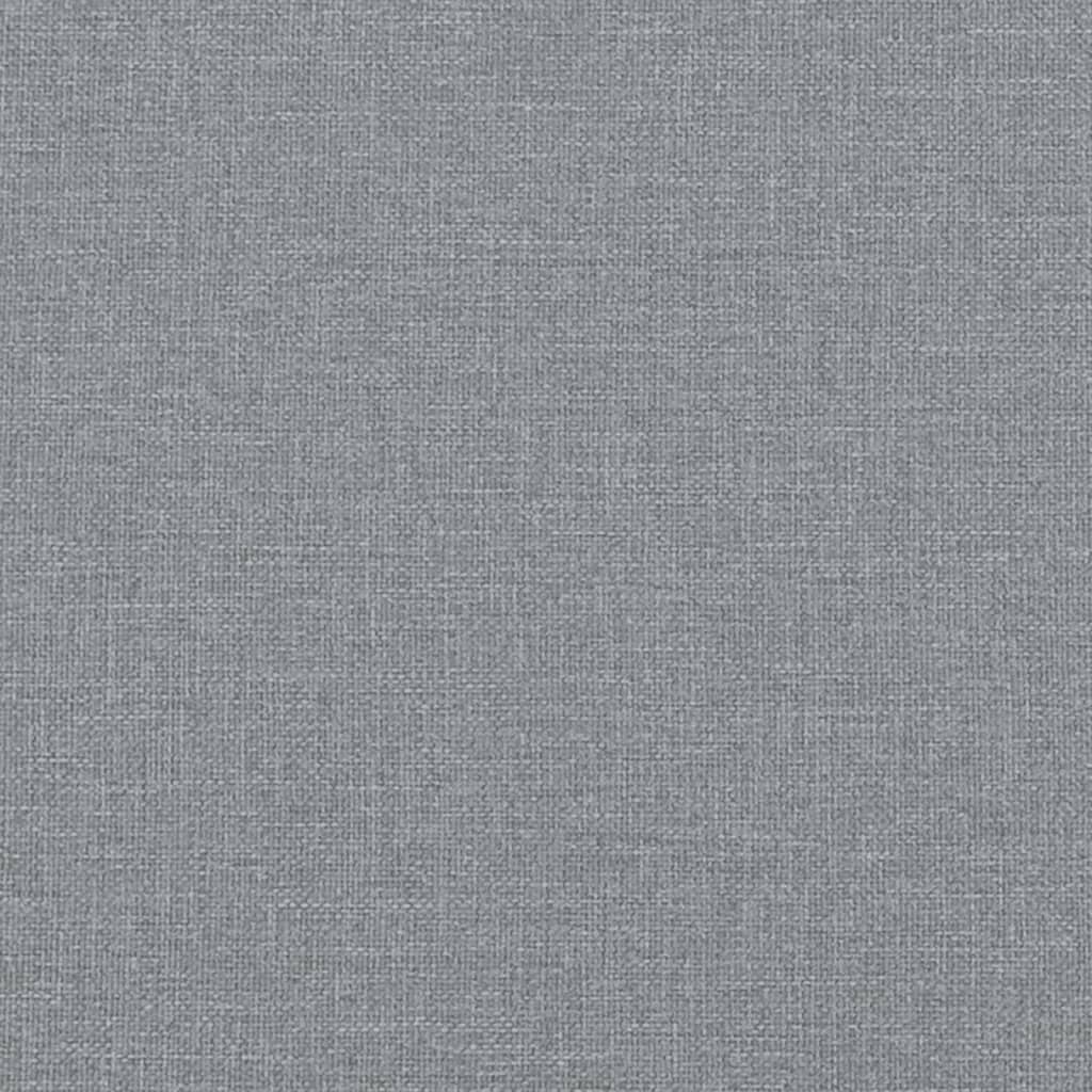 vidaXL Sofa Bed with Armrests Light Gray Fabric