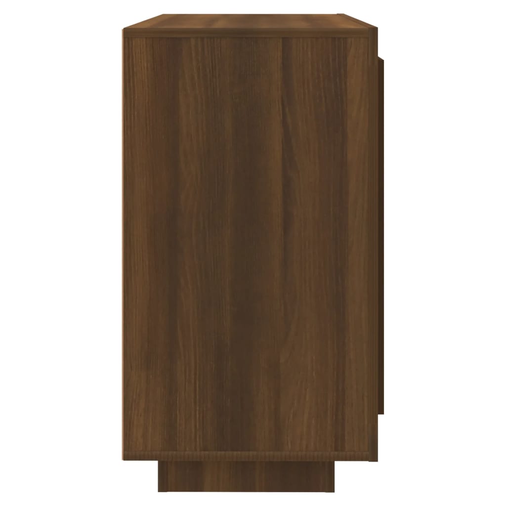 vidaXL Sideboard Brown Oak 31.5"x15.7"x29.5" Engineered Wood
