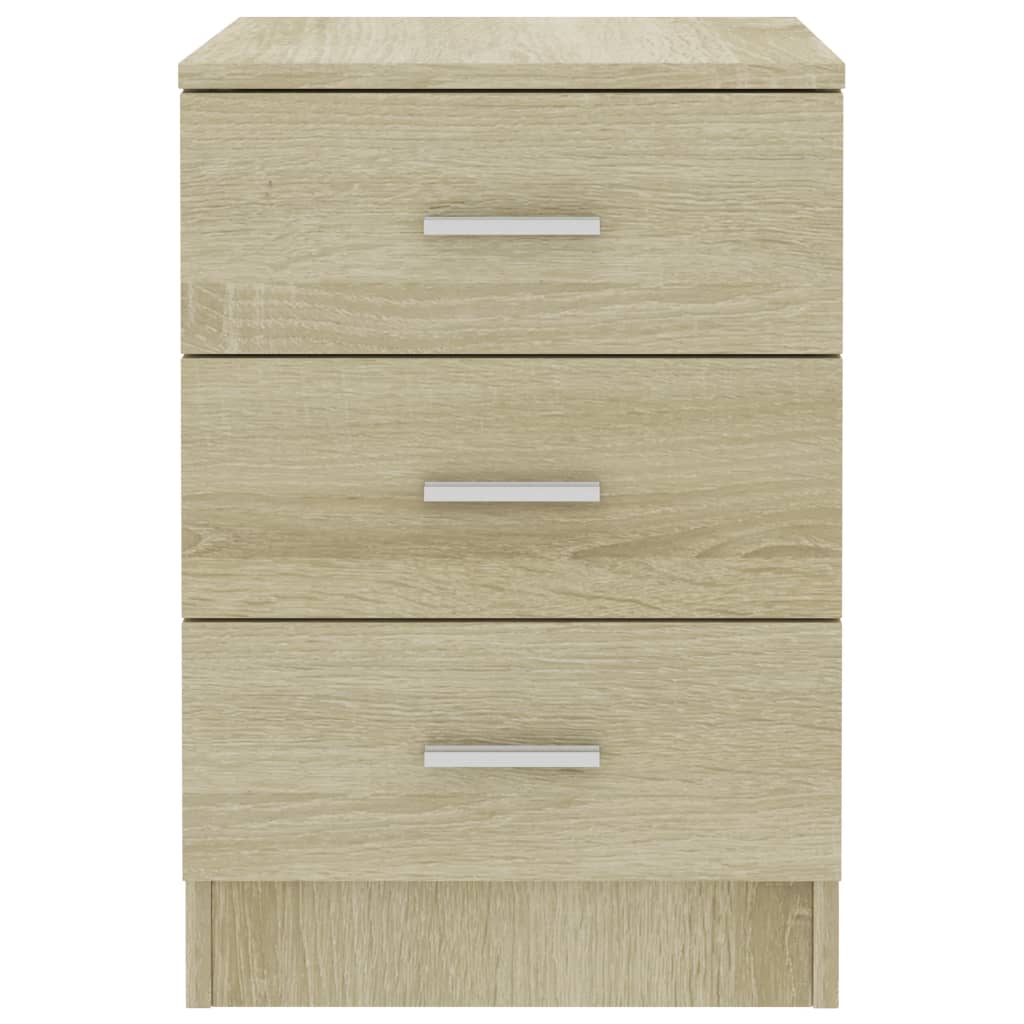 vidaXL Side Cabinets 2 pcs Sonoma Oak 15"x13.8"x22" Engineered Wood